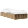 vidaXL Estructura de cama con almacenamiento Roble artisan 80 x 200 cm