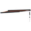 vidaXL Toldo retráctil aluminio y tela naranja y marrón 3x2,5 m