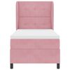 vidaXL Cama tipo Box Spring con colch&oacute;n Rosa 200 x 100 cm Poli&eacute;ster