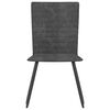 vidaXL Sillas de comedor 4 unidades terciopelo gris