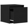 vidaXL Cajonera Roble Negro 40,5 x 40 x 40 cm Madera contrachapada
