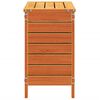 vidaXL Taburete de jard&iacute;n madera de pino marr&oacute;n cera 62x31,5x52 cm