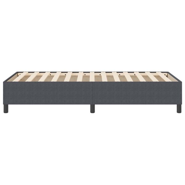 vidaXL Cama de plataforma Gris oscuro 90 x 200 cm tela