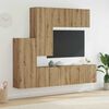 vidaXL Unidad de Pared para TV 5 pcs Roble artesanal