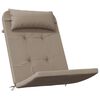 vidaXL Cojines para silla Adirondack 2 uds tela Oxford gris taupe
