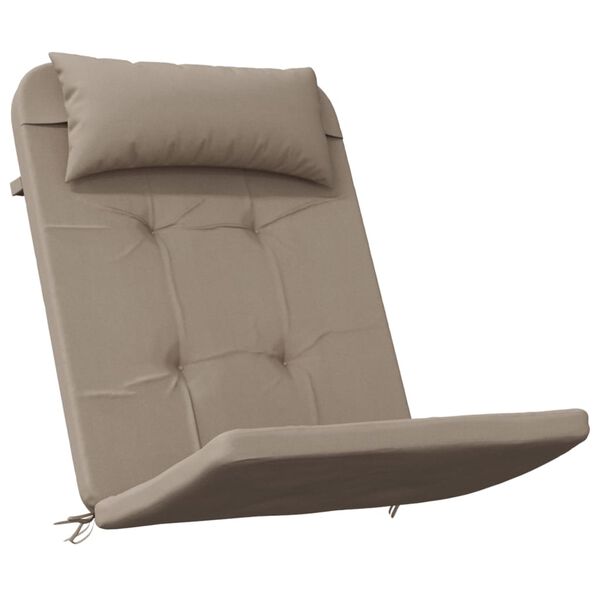 vidaXL Cojines para silla Adirondack 2 uds tela Oxford gris taupe
