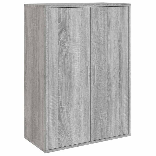 vidaXL Aparadores 2 uds madera de ingenier&iacute;a gris Sonoma 60x31x84 cm