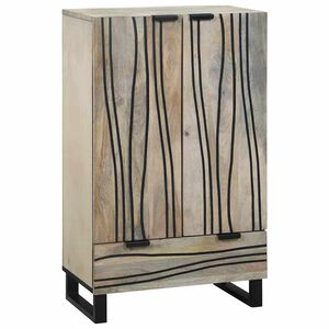 vidaXL Gabinetes y estantes de almacenamiento de medios Blanco y Negro