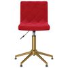 vidaXL Silla de comedor giratoria de terciopelo vino tinto