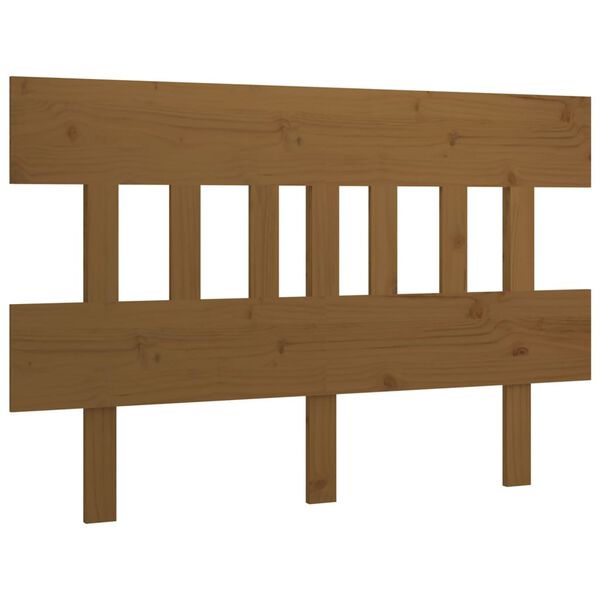 vidaXL Cabecero de cama madera maciza de pino marrón miel 163,5x3x81cm