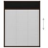 vidaXL Mosquitera plisada para ventanas aluminio marr&oacute;n 60x80cm