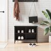 vidaXL Zapatero madera de ingenier&iacute;a negro 69x35x50 cm