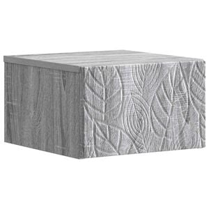 vidaXL Mesita de Noche de Pared Sonoma gris 49 x 34,5 x 20 cm
