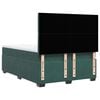 vidaXL Cama box spring con colchón terciopelo verde oscuro 160x200 cm