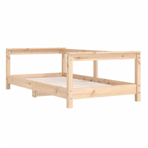 vidaXL Estructura de cama para ni&ntilde;os madera maciza de pino 70x140 cm