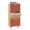 vidaXL Mueble zapatero madera contrachapada 52x25x120 cm