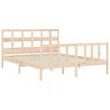 vidaXL Estructura de cama sin colchón madera maciza de pino 160x200 cm