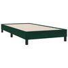 vidaXL Estructura de cama sin colch&oacute;n terciopelo verde oscuro 90x210cm