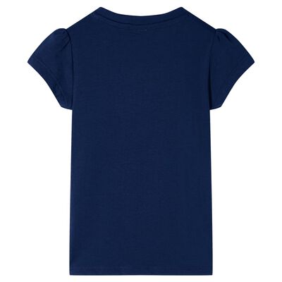 Camiseta infantil azul marino 92