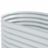 vidaXL Arriate de acero galvanizado plateado 320x80x81 cm