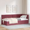 vidaXL Estructura de cama en esquina Rojo vino 100 x 200 cm Terciopelo