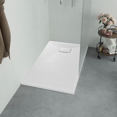 vidaXL Plato de ducha SMC blanco 120x70 cm