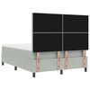 vidaXL Cama tipo Box Spring Gris claro 140 x 200 cm Terciopelo