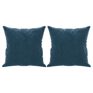 vidaXL Cojines decorativos 2 uds terciopelo azul 40x40 cm