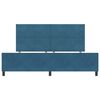 vidaXL Cama tipo Box Spring Azul Oscuro 200 x 200 cm Terciopelo