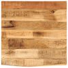 vidaXL Tablero de mesa borde natural madera maciza mango 60x60x2,5 cm