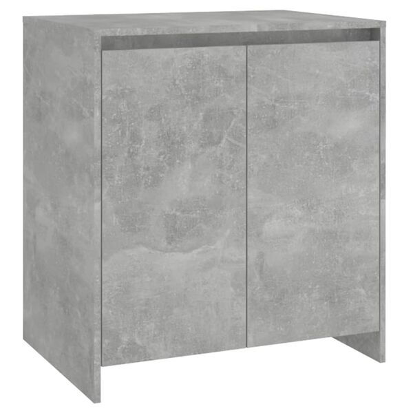 vidaXL Aparador de madera contrachapada gris hormigón 70x41x75 cm