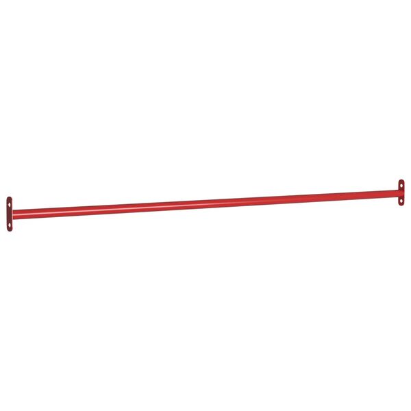 vidaXL Barras de gimnasia 2 piezas 125 cm acero rojo