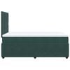vidaXL Cama box spring con colch&oacute;n terciopelo verde oscuro 120x200 cm