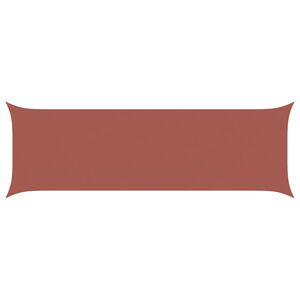 vidaXL Toldo Vela de Sombra Terracota 6 x 2 m 100% Poli&eacute;ster Oxford