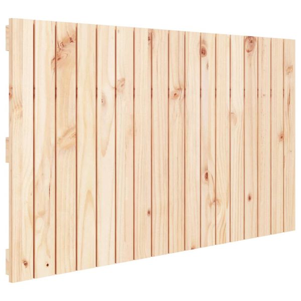 vidaXL Cabecero de cama de pared madera maciza de pino 108x3x60 cm
