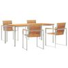 vidaXL Conjunto de Comedor de Jard&iacute;n 5 uds.