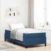 vidaXL Cama tipo Box Spring con colch&oacute;n Azul 90 x 190 cm tela