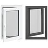 vidaXL Ventana de s&oacute;tano RISOR 60 x 100 cm PVC y vidrio Gris antracita