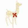 vidaXL Reno Navide&ntilde;o 3D LOVIISA 110 LED Blanco C&aacute;lido 70 x 26 x 100 cm