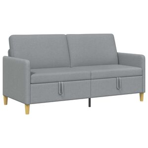 vidaXL Sof&aacute; con almacenamiento Gris Claro 172 x 78 x 87 cm Poli&eacute;ster