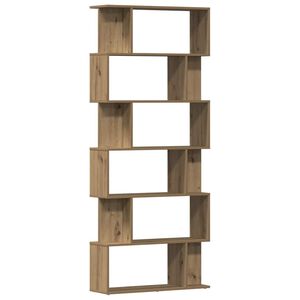 vidaXL Estanter&iacute;a madera de ingenier&iacute;a roble artisan 80x24x192 cm
