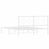 vidaXL Estructura cama sin colchón con cabecero metal blanco 150x200cm