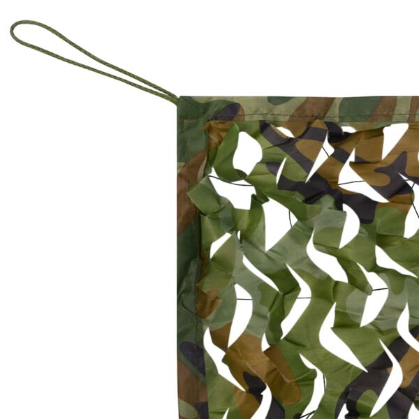 vidaXL Red de camuflaje con bolsa de almacenamiento verde 2x3 m