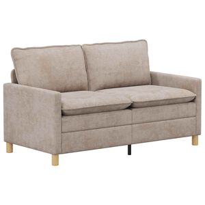 vidaXL Sof&aacute; Beige 156 x 81 x 87,5 cm Poli&eacute;ster