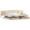 vidaXL Sof&aacute; cama nido con cajones sin colch&oacute;n 90x200 cm