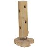 vidaXL Botellero para 8 botellas madera maciza de teca 40x30x80 cm