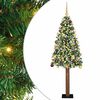 vidaXL &Aacute;rbol de Navidad Delgado con 300 LED con soporte Verde 180 cm