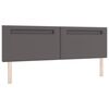 vidaXL Cama tipo Box Spring Gris 180 x 200 cm Cuero sint&eacute;tico