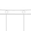vidaXL Estructura de cama sin colchón metal blanco 200x200 cm