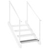 vidaXL Peldaño de rejilla acero galvanizado 60x24x7 cm